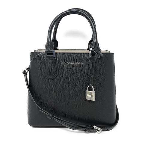 michael kors adele md|Michael Kors Adele MD Leather Messenger Bag in Black/Cement .